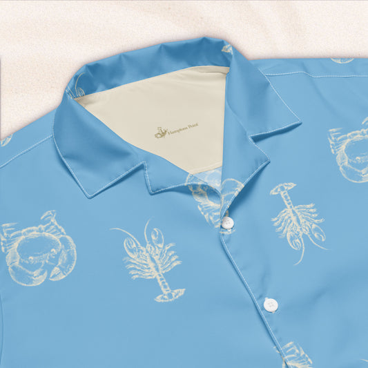 Heavy Crabs and Jumbo Lobsters Vacation Shirt – Sky Blue