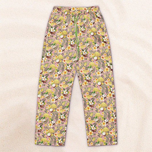 Tropicalia Pajama Pants – Shell Pink