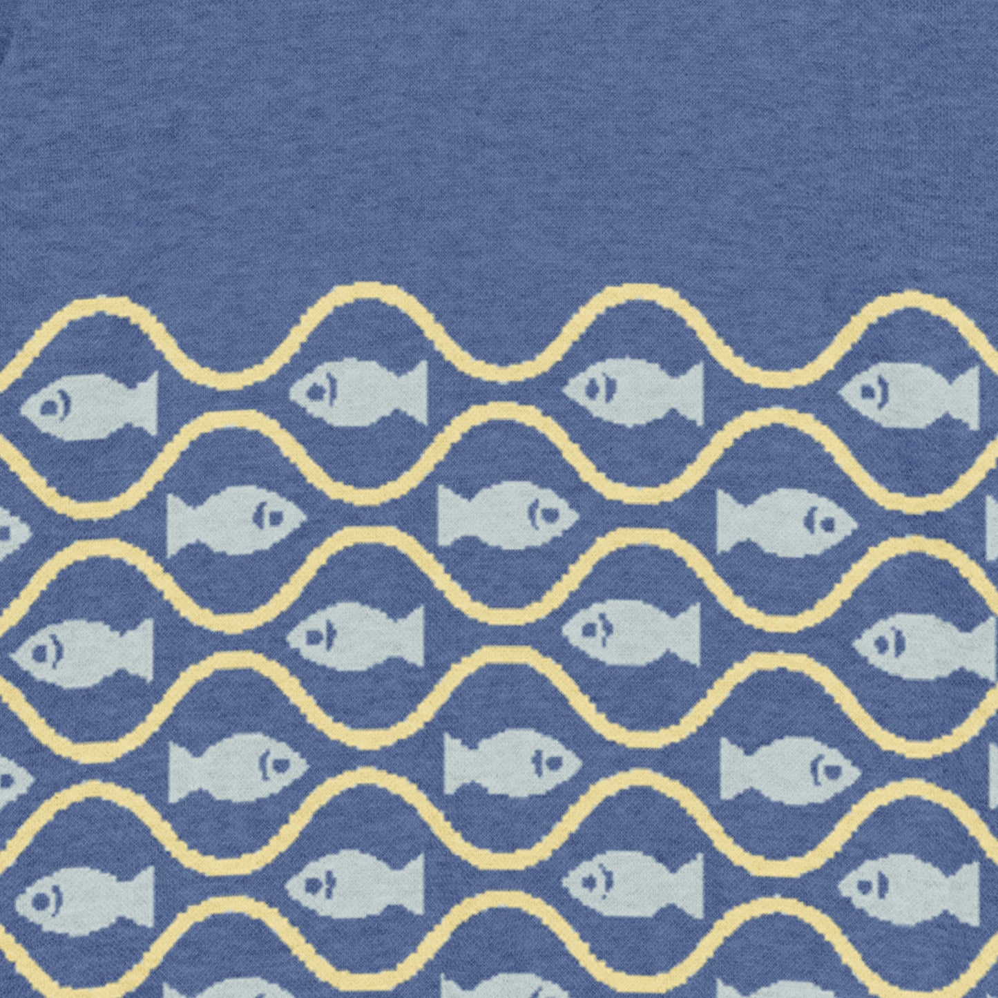 Fishy fish knitted sweater — ocean