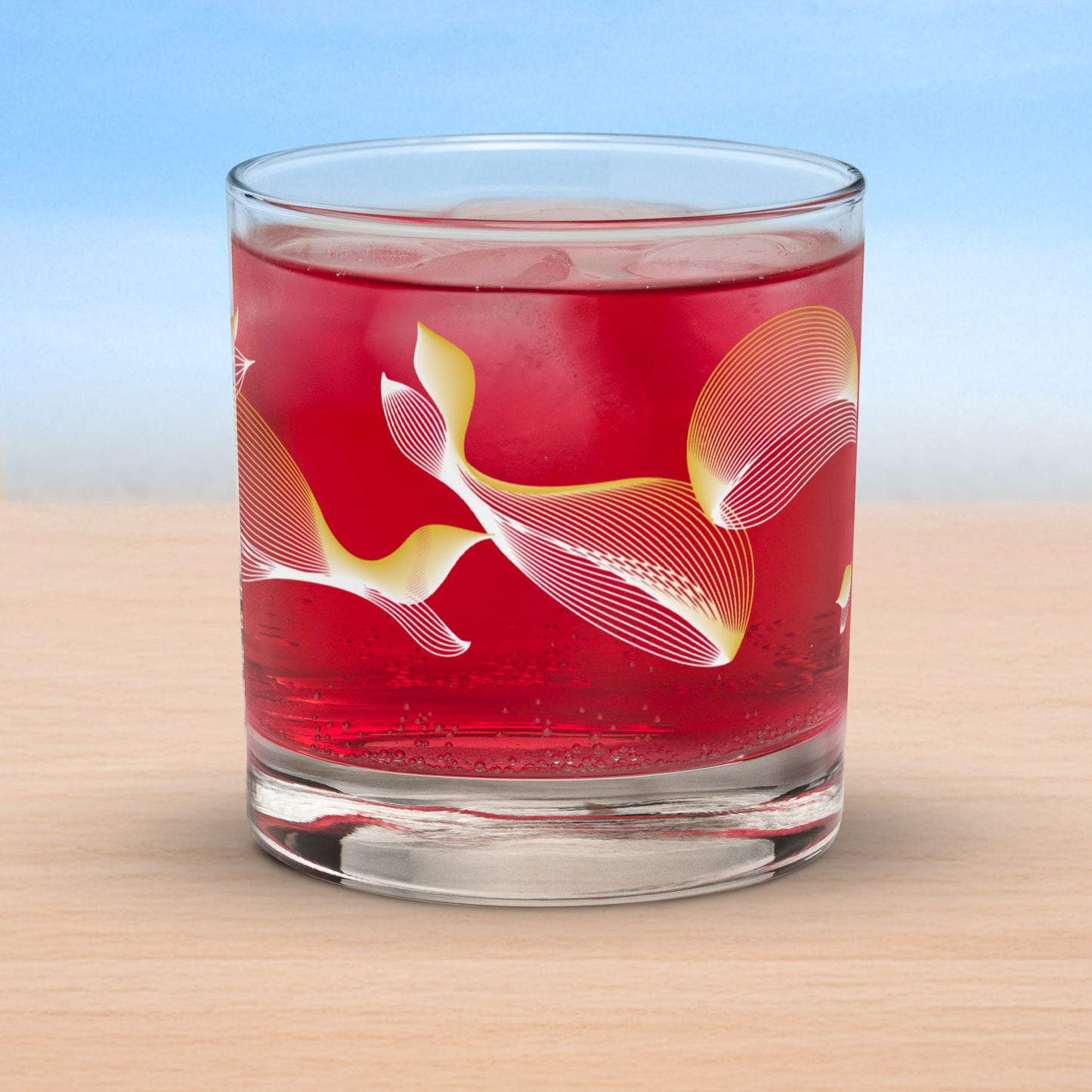 Whales old fashioned on-the-rocks glasses