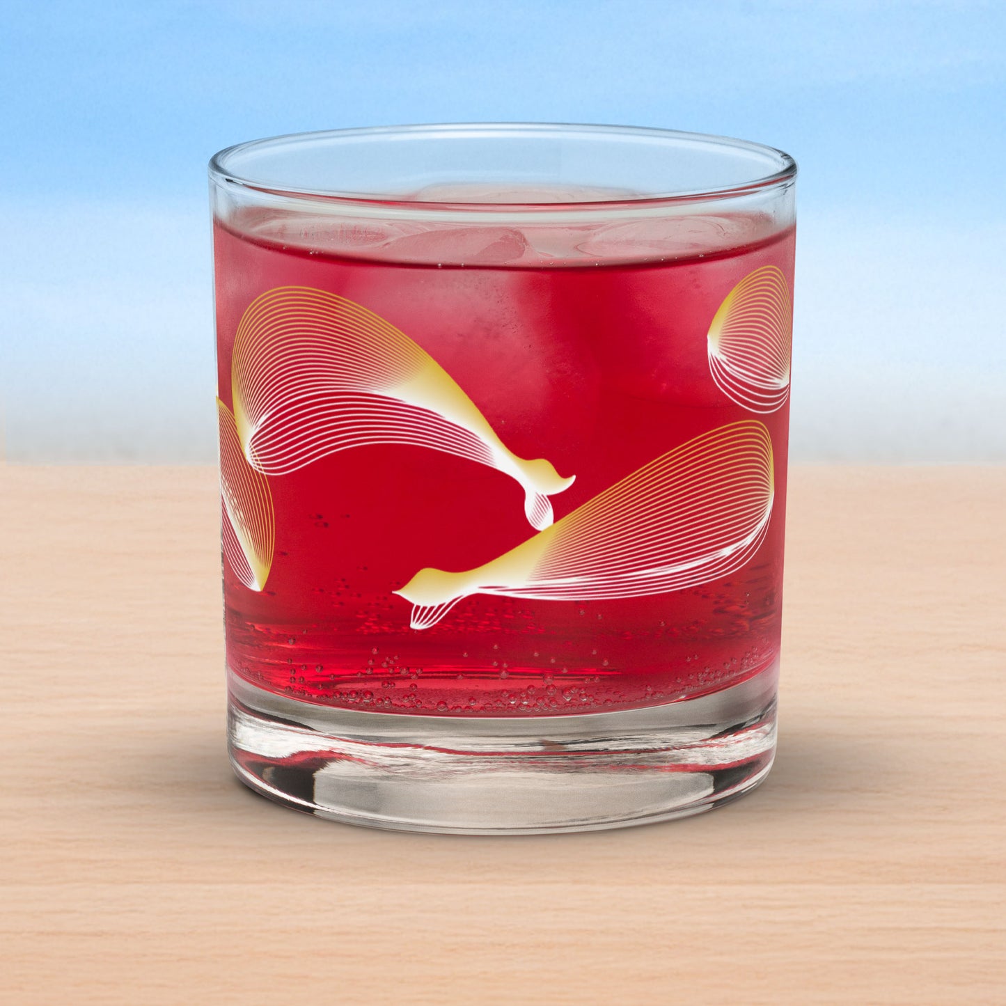Whales old fashioned on-the-rocks glasses