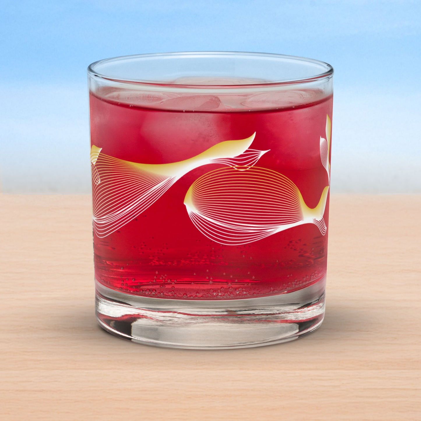 Whales old fashioned on-the-rocks glasses