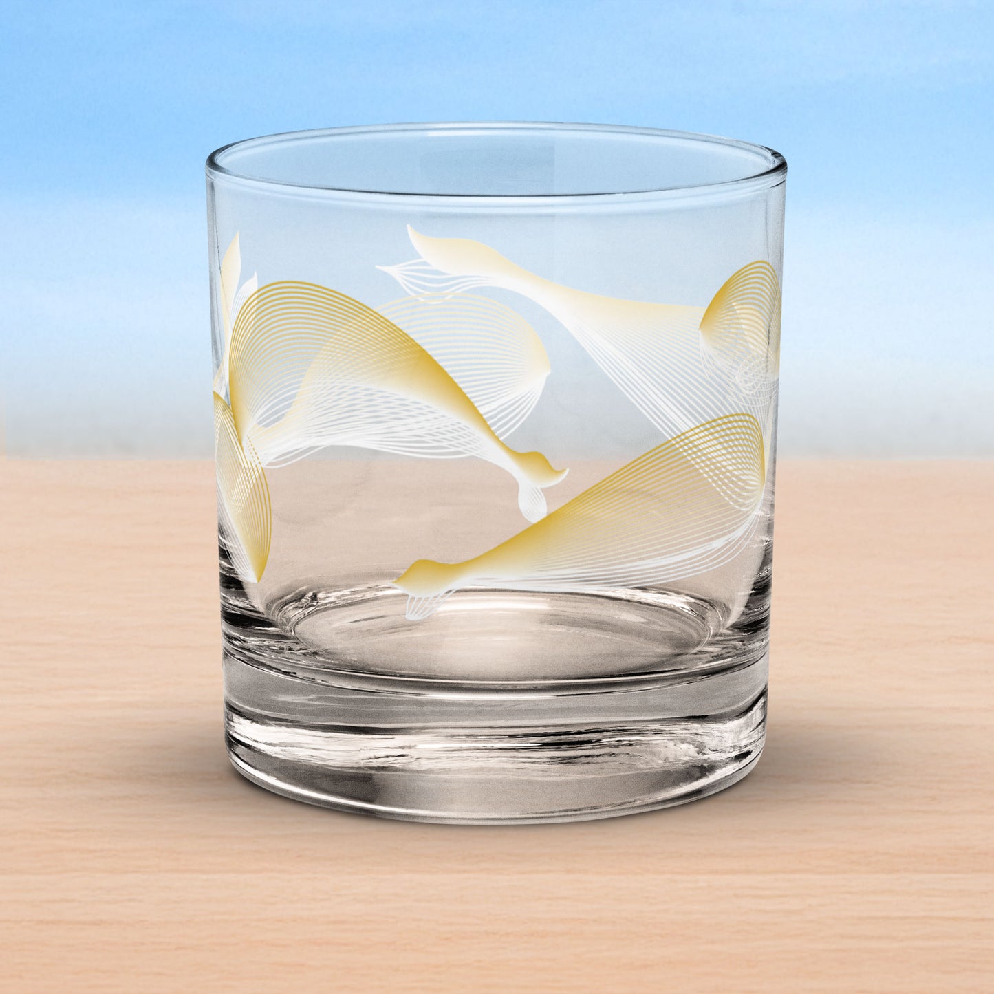 Whales old fashioned on-the-rocks glasses