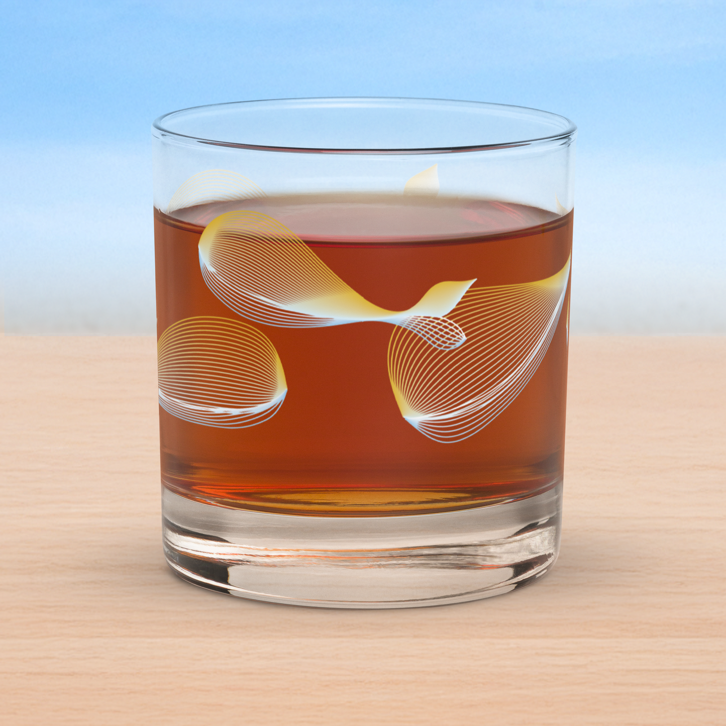 Whales old fashioned on-the-rocks glasses