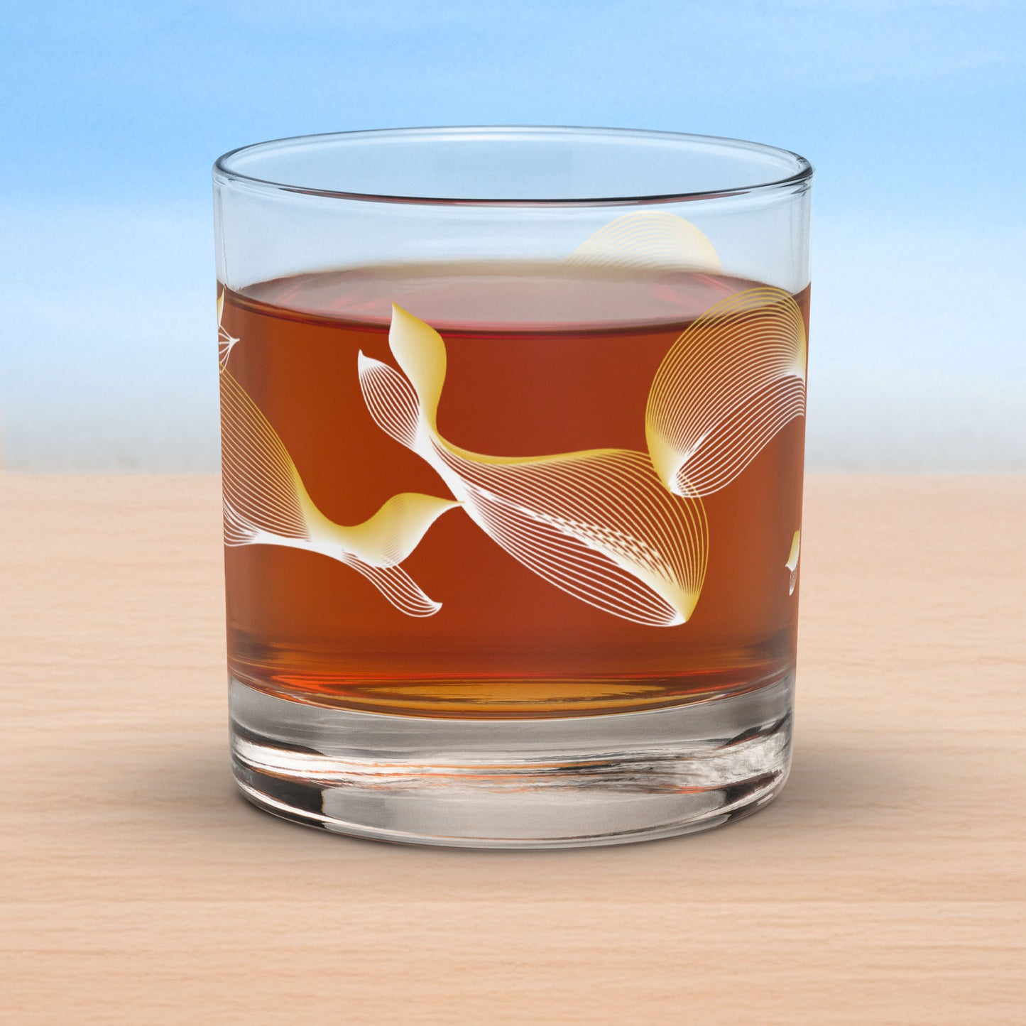 Whales old fashioned on-the-rocks glasses