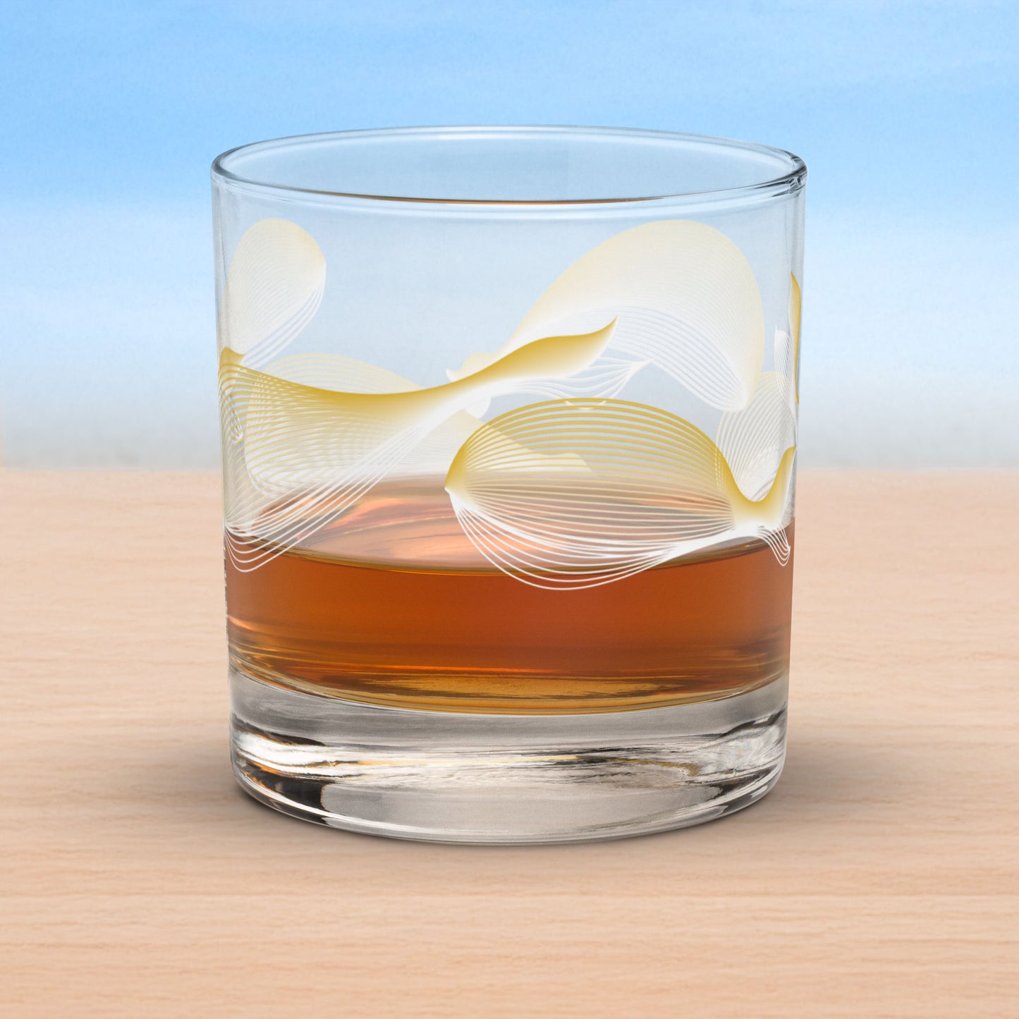 Whales old fashioned on-the-rocks glasses