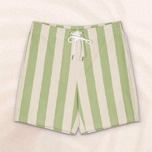 Palheiros Board Shorts – Khaki Sage
