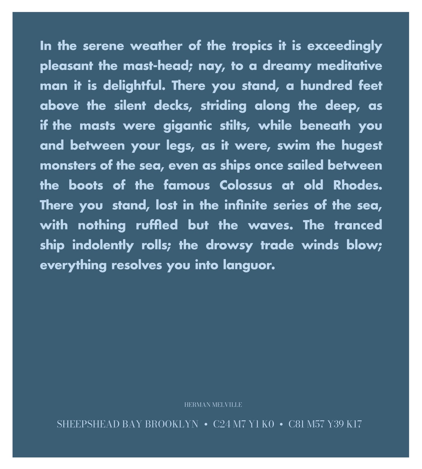 The Water / The Sky: Sheepshead Bay