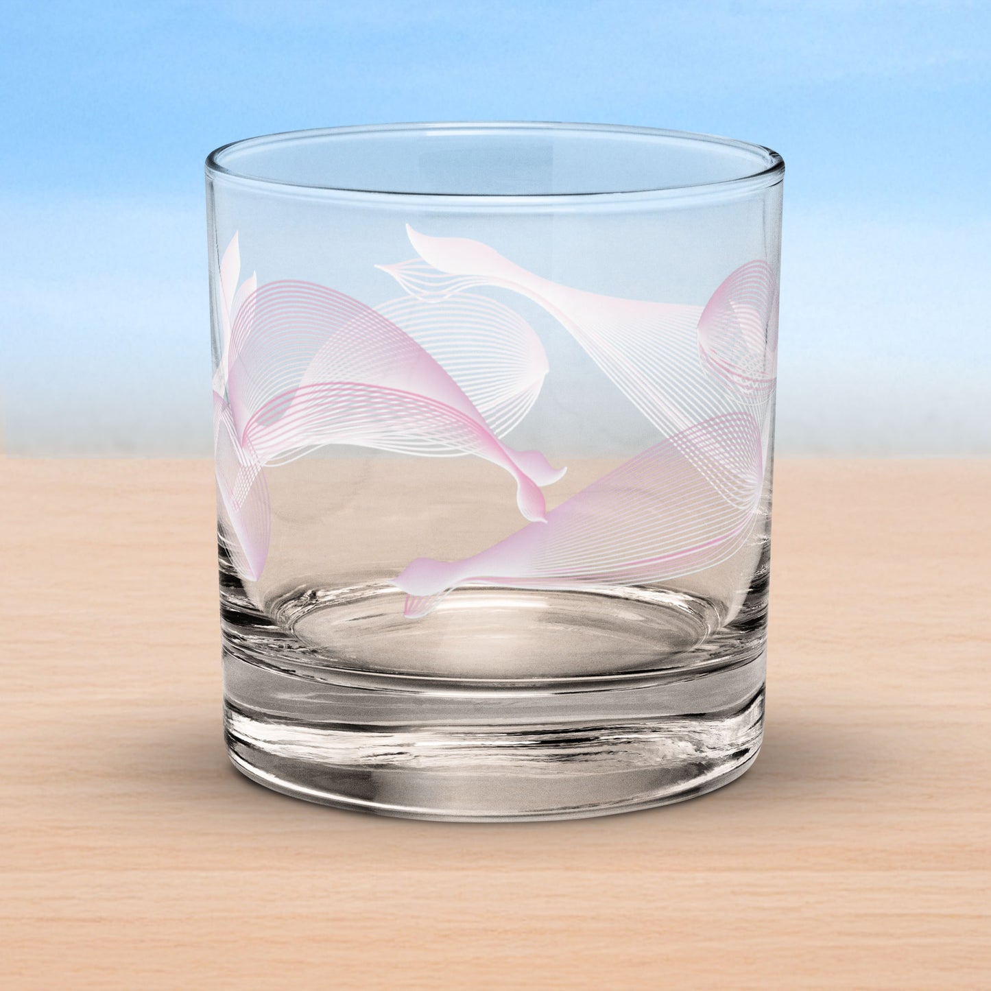 Whales old fashioned on-the-rocks glasses