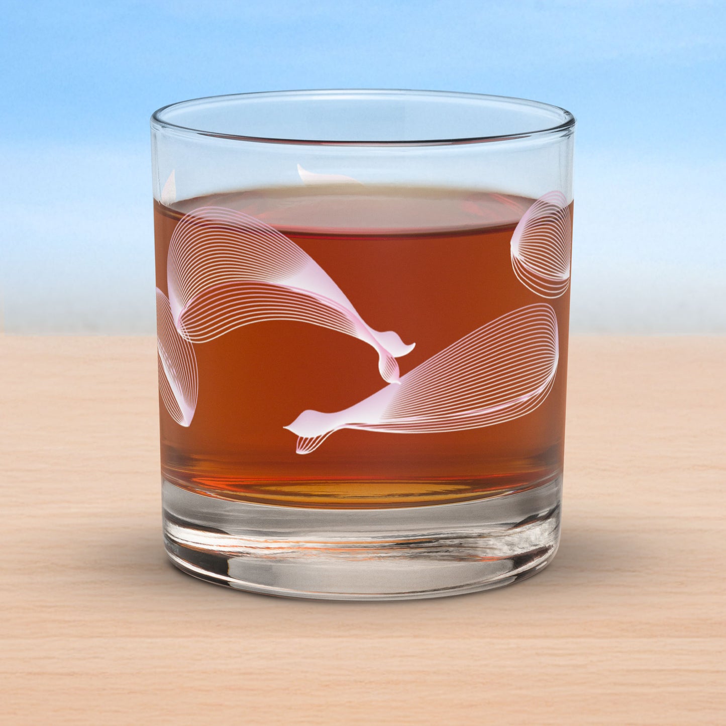 Whales old fashioned on-the-rocks glasses
