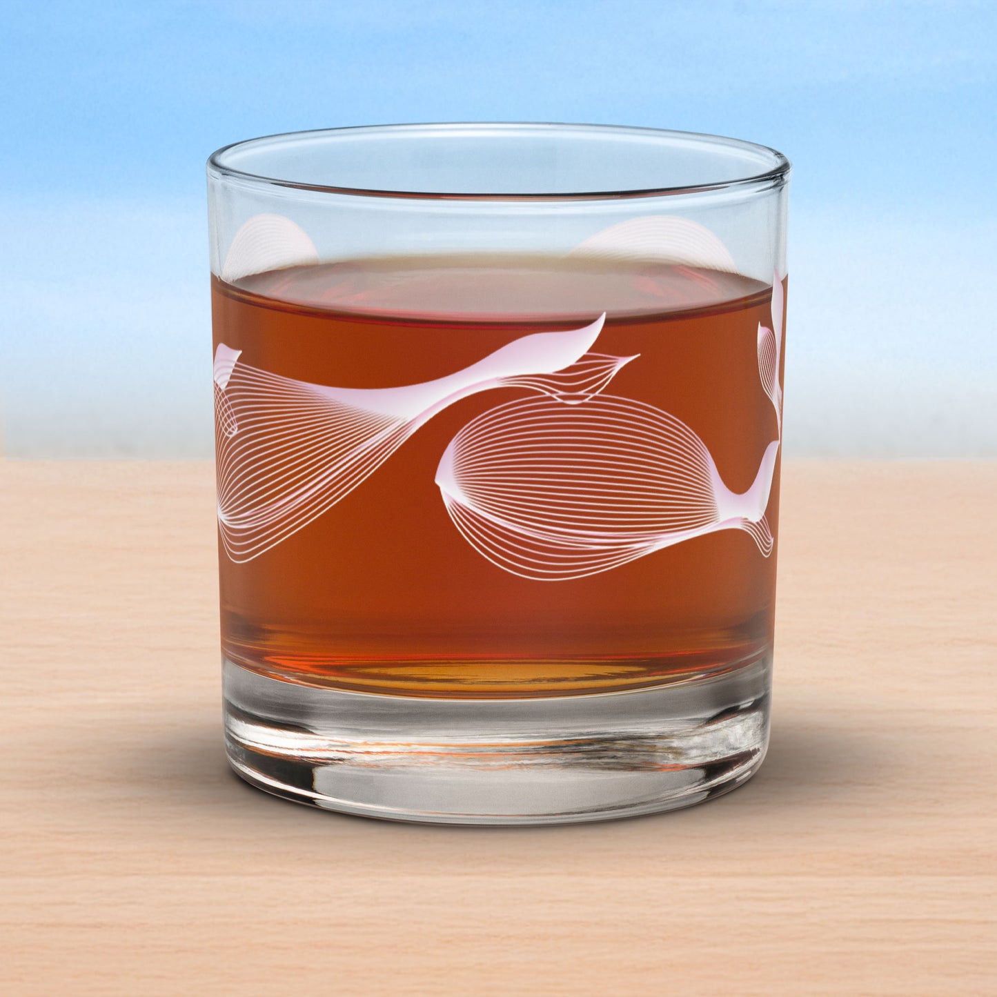 Whales old fashioned on-the-rocks glasses