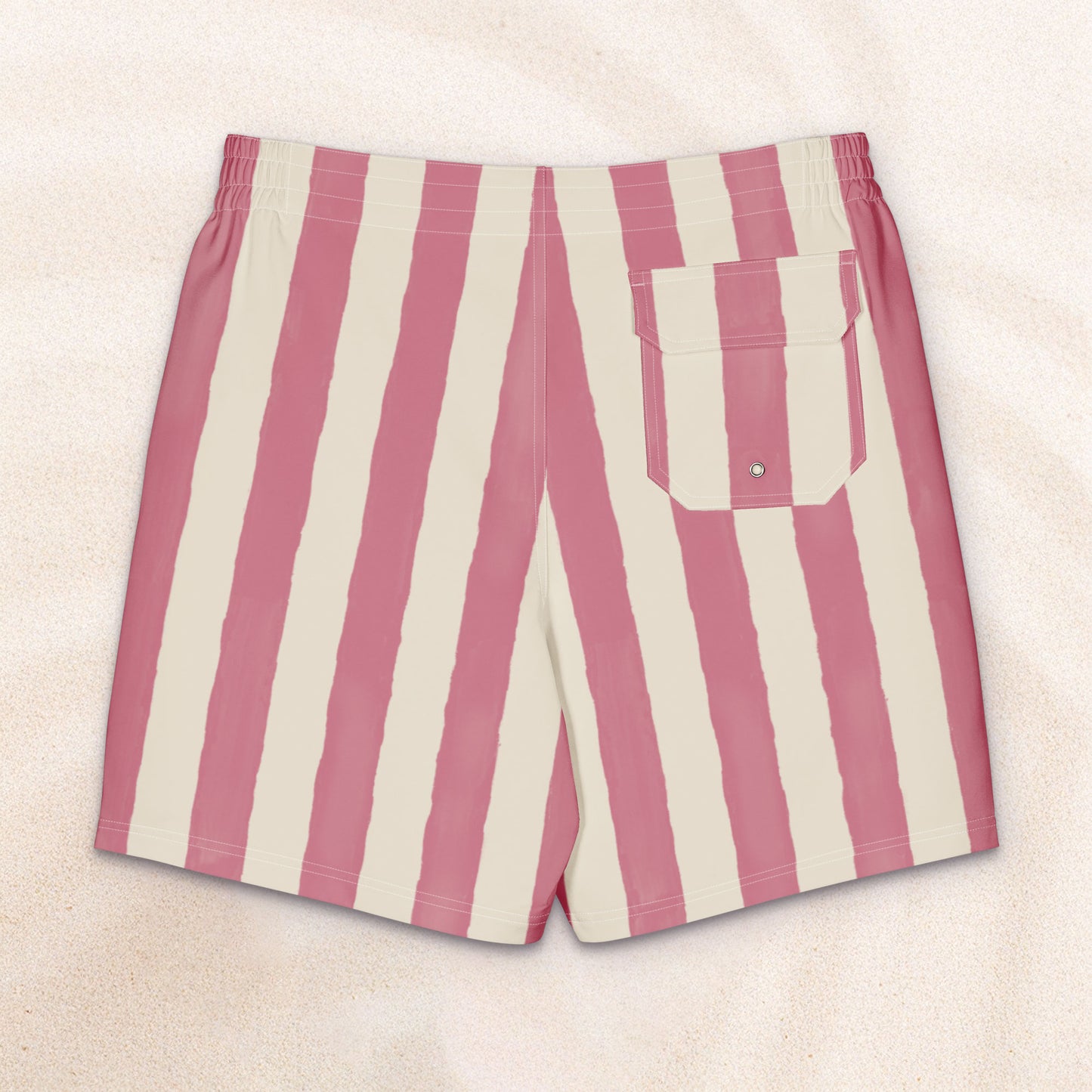 Palheiros Board Shorts – Pink and Cream