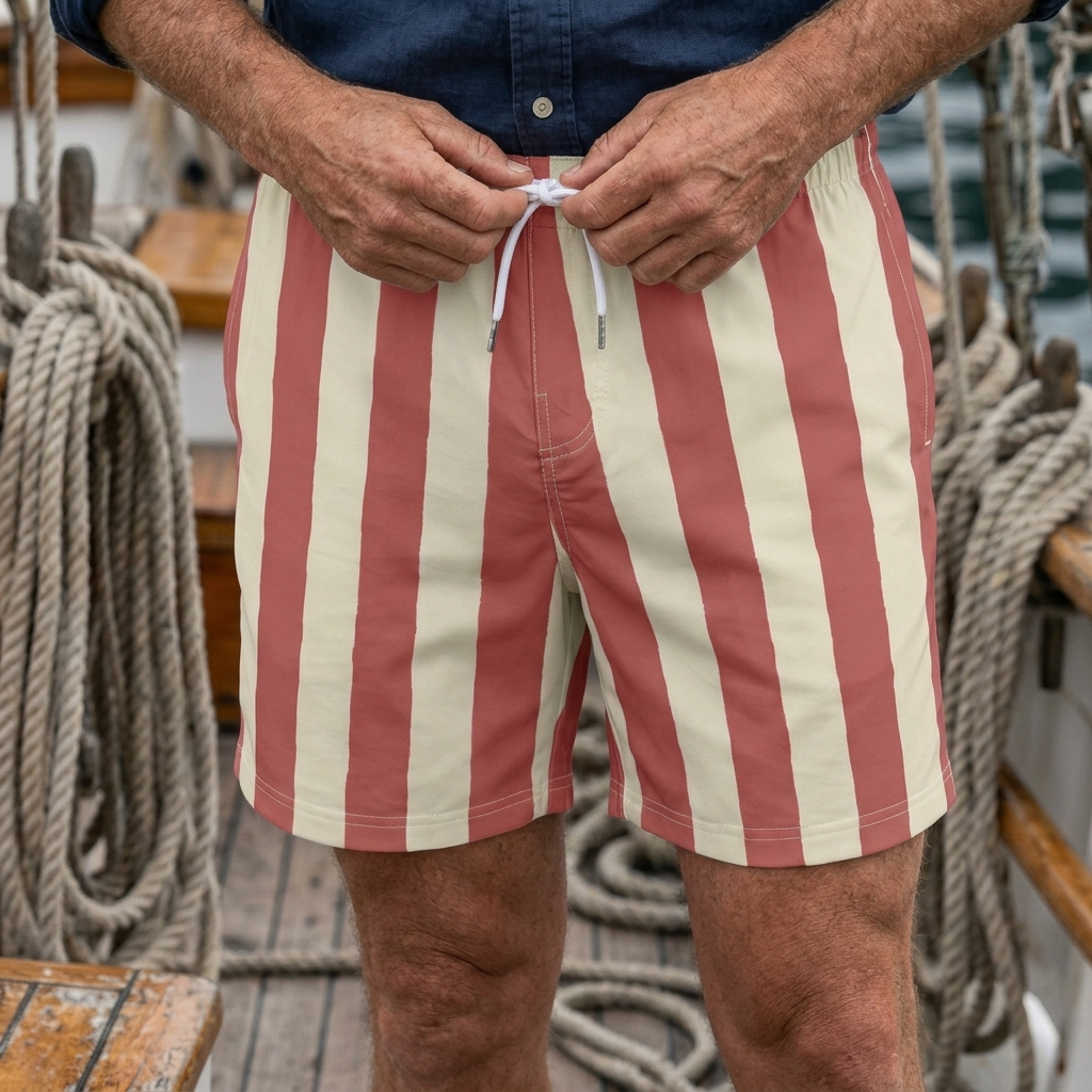 Palheiros Board Shorts – Rust and Cereal Milk (Limited Edition)
