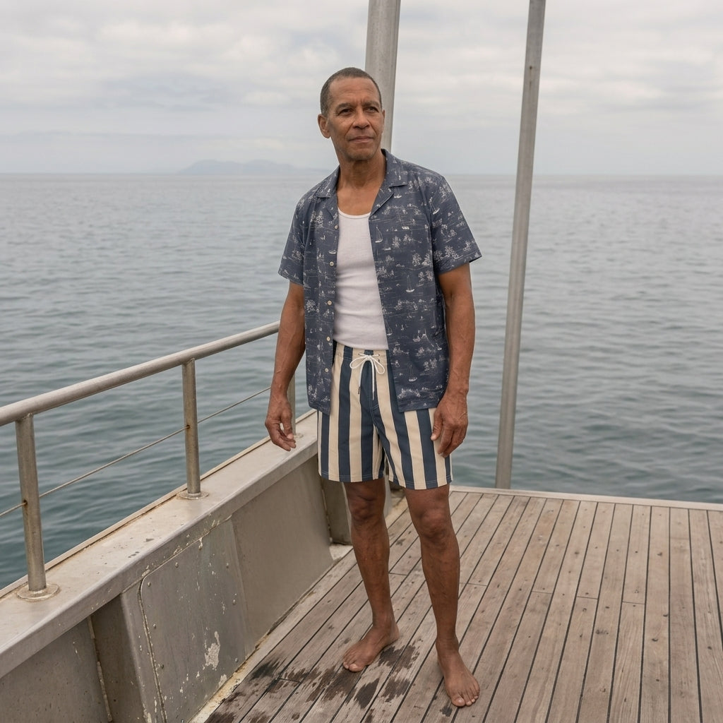 Palheiros Board Shorts – Van Deusen Navy Blue