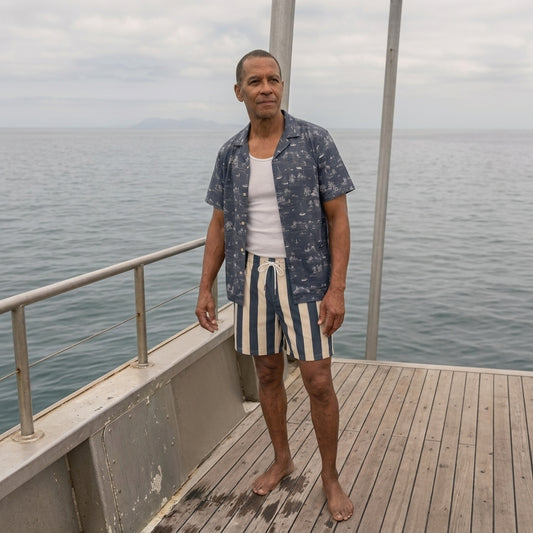 Palheiros Board Shorts – Van Deusen Navy Blue
