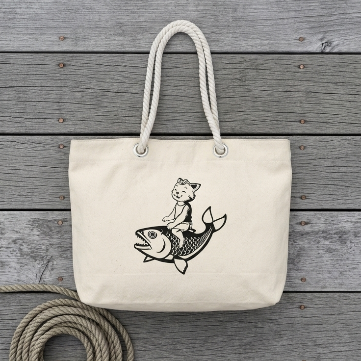 Fetch Oversized Weekender Bag – Cream