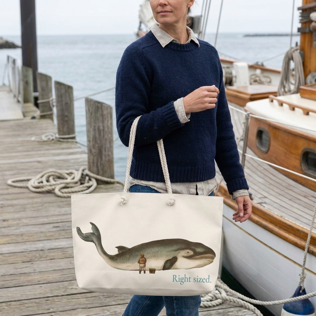Right-sized Weekender Tote - Cream