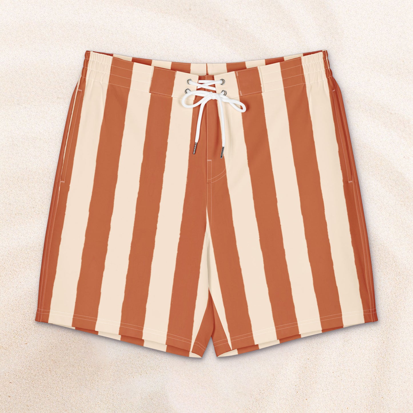 Palheiros Board Shorts – Rust and Cereal Milk (Limited Edition)