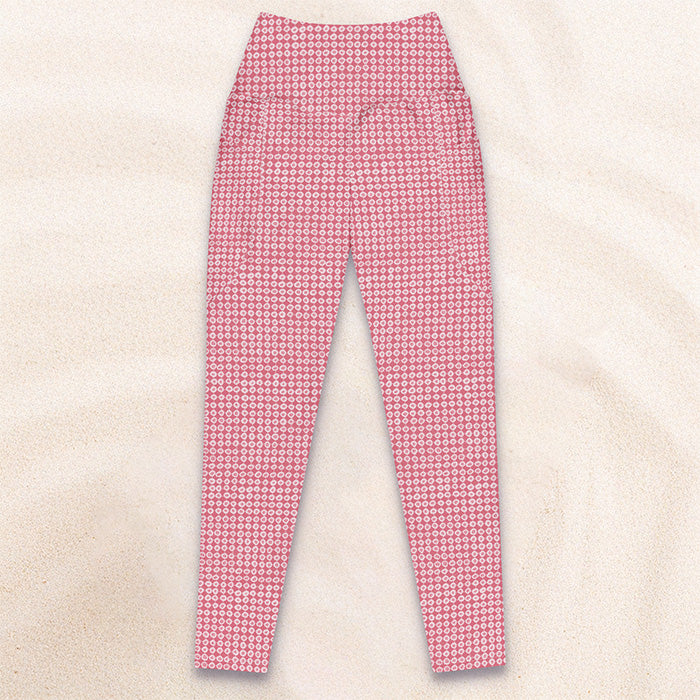 Buoys of Joy Deck Leggings - Salmon Run
