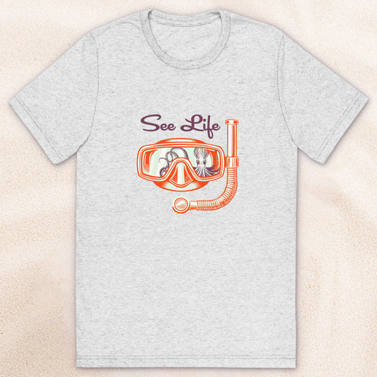 See Life Diver's T-Shirt – Gray Fleck Triblend