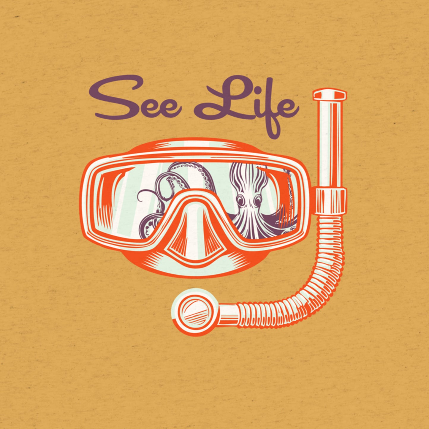 See Life Diver's T-Shirt – Mustard Triblend