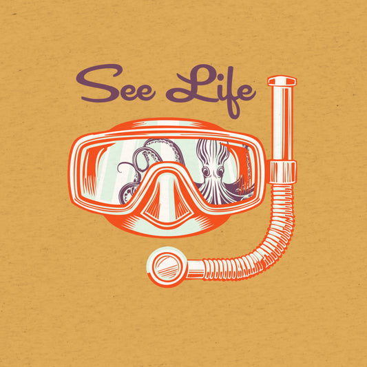 See Life Diver's T-Shirt – Mustard Triblend