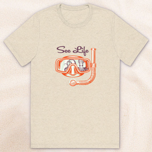 See Life Diver's T-Shirt – Oatmeal Triblend