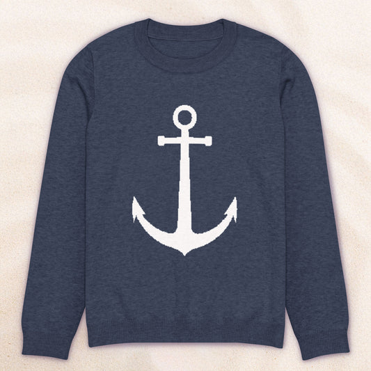 Anchor Knit Sweater – Navy Blue