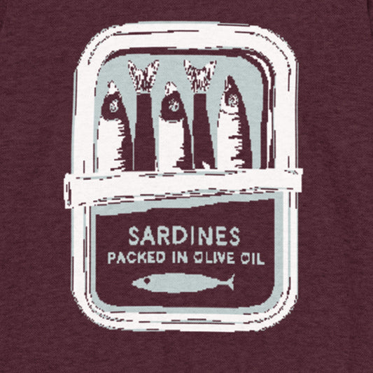 Cozy-as-a-Tin-of-Sardines Knit Sweater – Burgundy/Seafoam