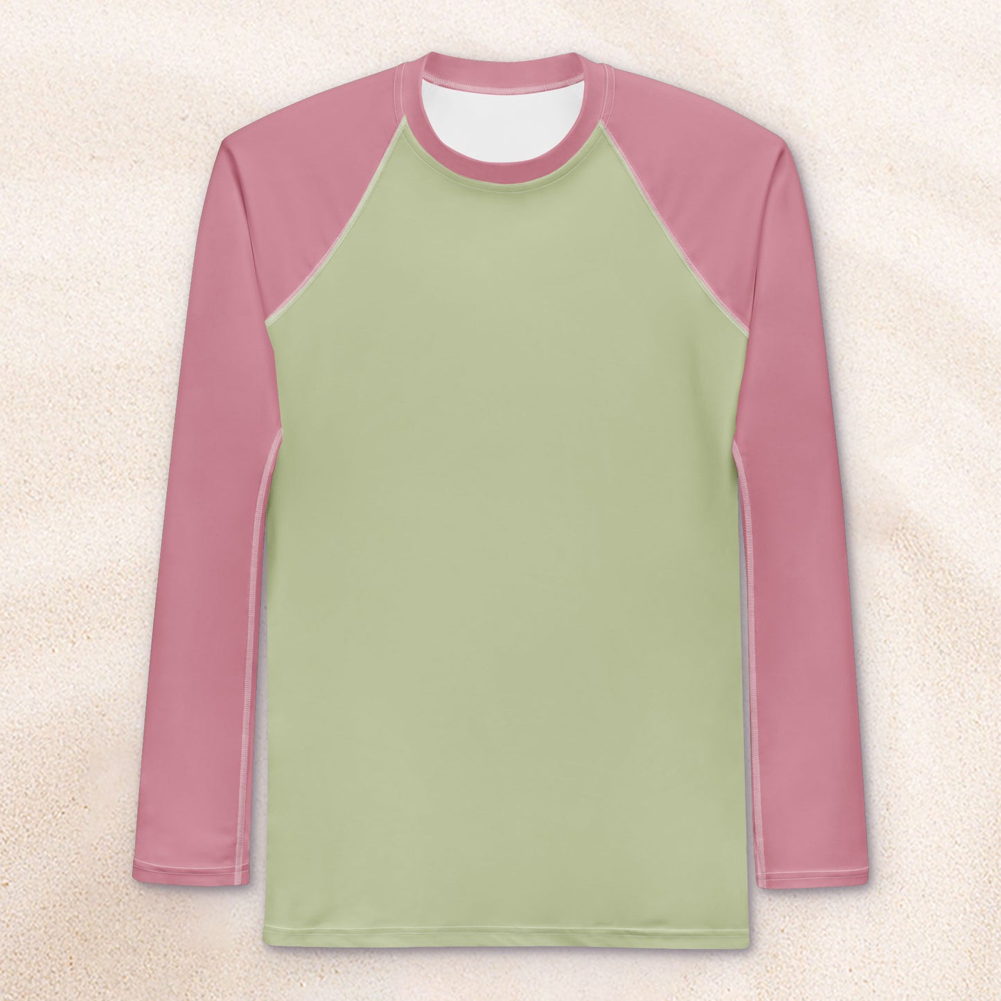 Color Block Surf Shirt – Pink and Moss