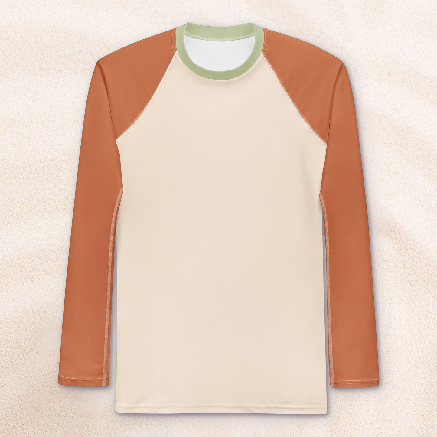 Color Block Surf Shirt – Rust and Cereal Milk