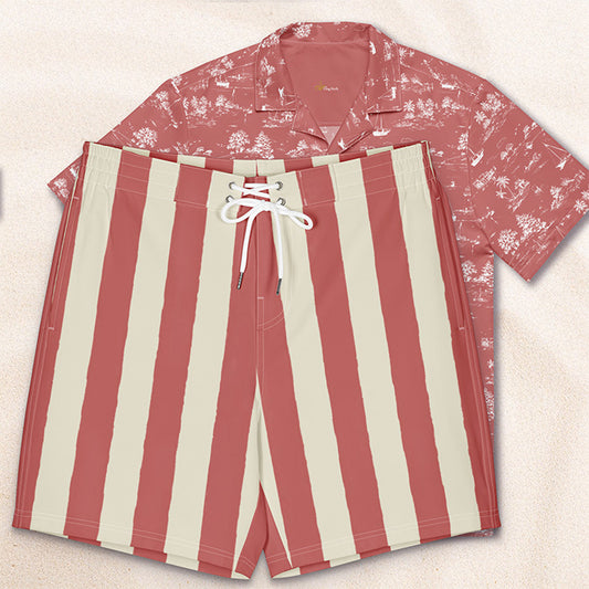Palheiros Board Shorts – Red Fade