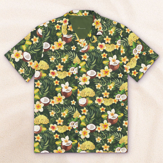 Tropicalia Camp Shirt – Jungle Green