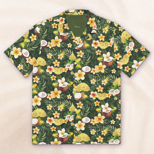 Tropicalia Cuban Collar Shirt – Jungle Green