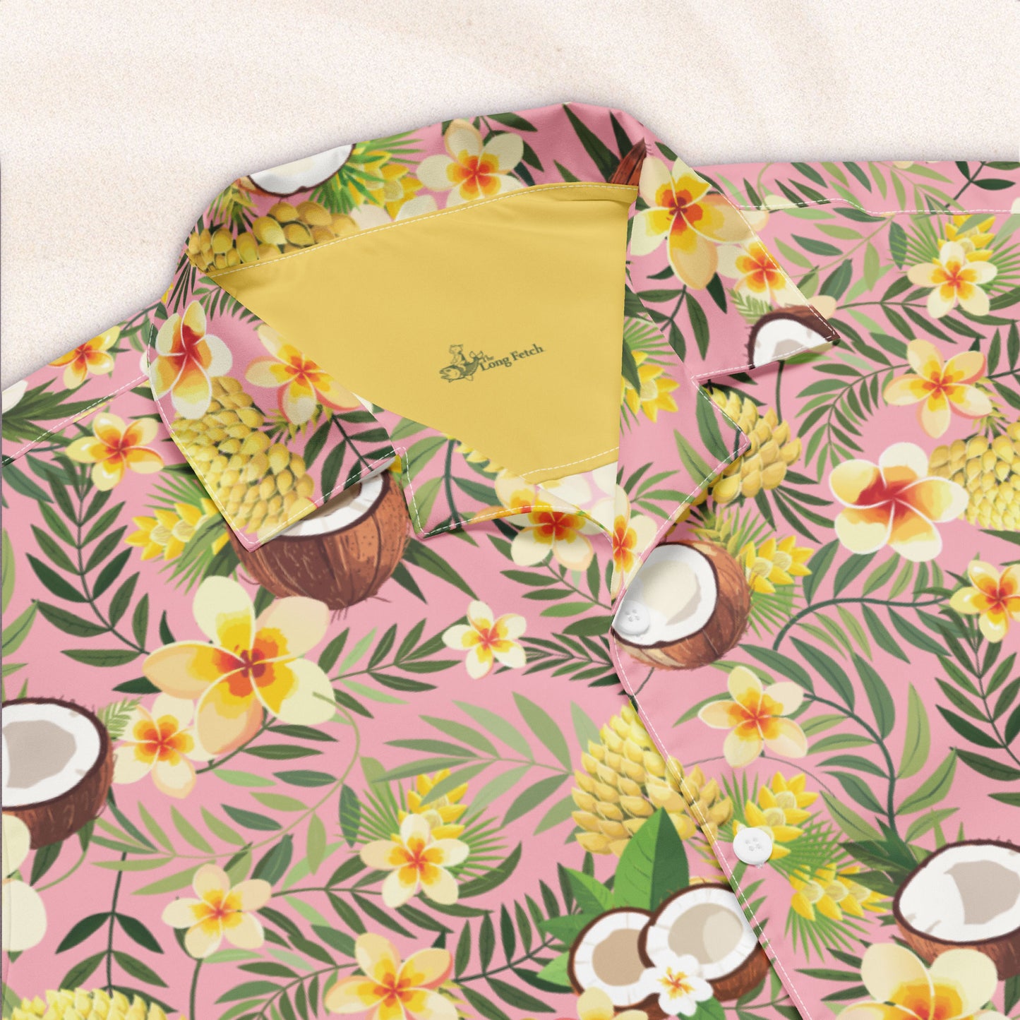 Tropicalia Cuban Collar Shirt – Shell Pink
