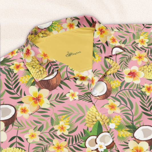 Tropicalia Cuban Collar Shirt – Shell Pink
