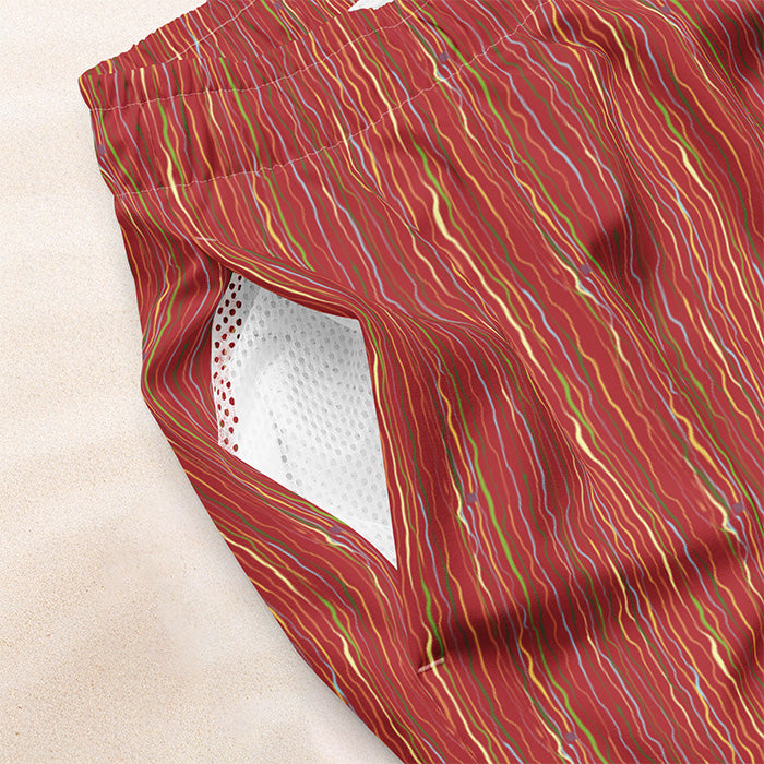 Tropicalia Swim Trunks – Rust Red